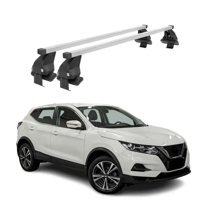 Menabo Dachträger Grundtäger für Nissan Qashqai J11 2017-2021 FL 50kg Silber 2x Schnäppchen