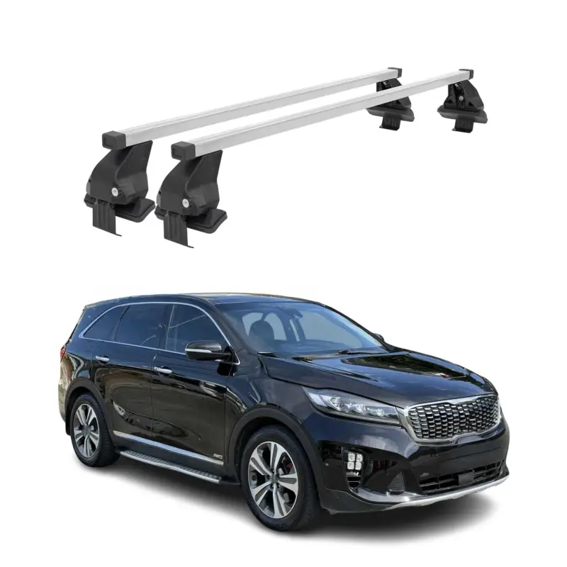 Super-Preis Menabo Dachträger Grundtäger für Kia Sorento MQ4 2021-2026 50kg Stahl Silber 2x