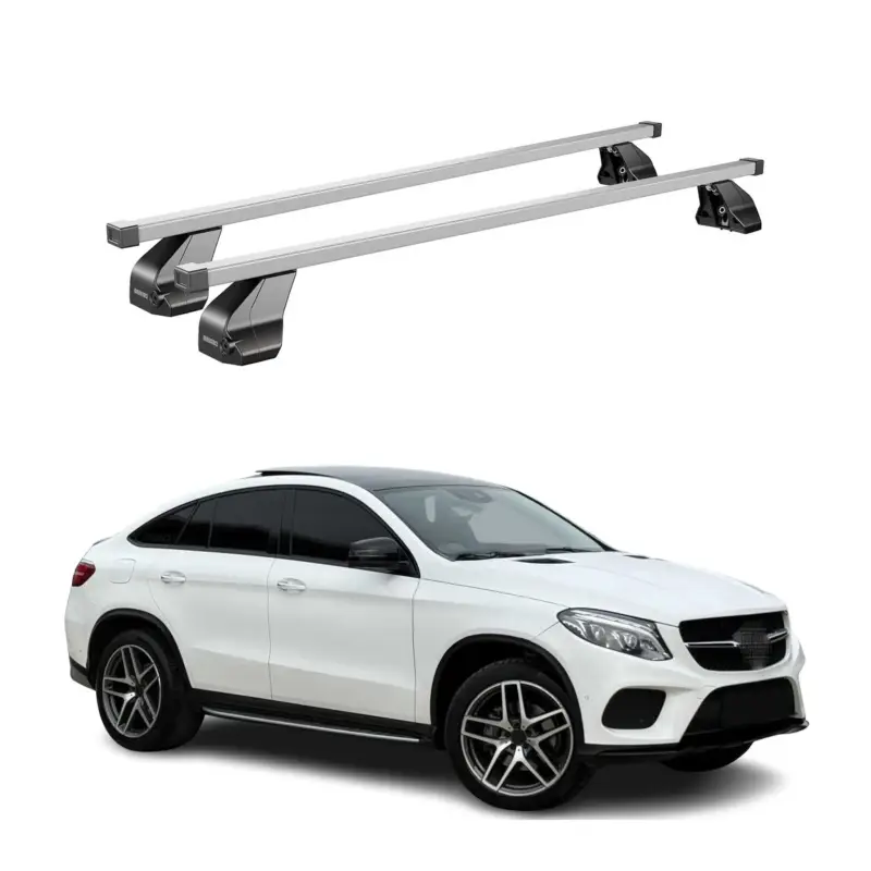Preis Gesenkt Menabo Dachträger Grundtäger für Mercedes GLE C292 2015-2019 75kg Stahl Grau 2x
