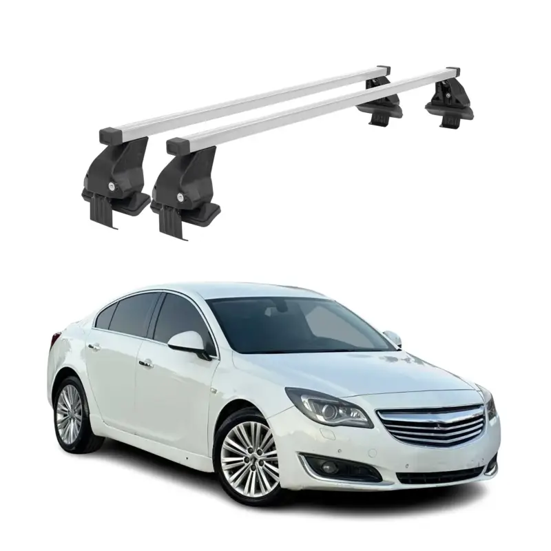 Menabo Dachträger Grundtäger für Opel Insignia A 2008-2017 50kg Stahl Silber 2x Knallerangebot