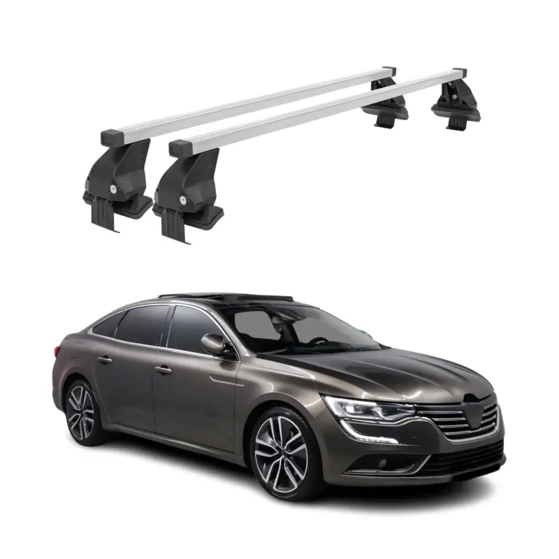 Top-Angebot Menabo Dachträger Grundtäger für Renault Talisman 2015-2022 50kg Stahl Silber 2x