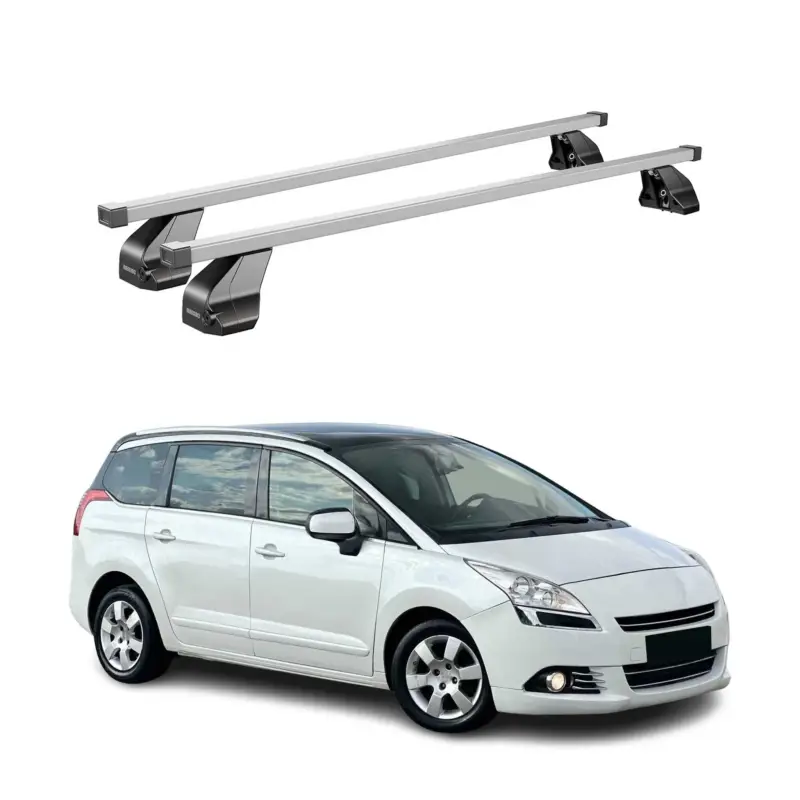 Angebot Menabo Dachträger Grundtäger für Peugeot 5008 mk1 2009-2017 75kg Stahl Silber 2x