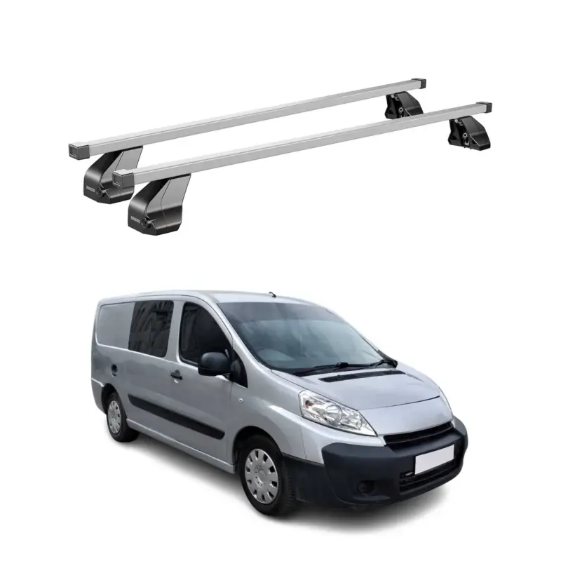 Menabo Dachträger Grundtäger für Peugeot Expert 2007-2016 75kg Stahl Silber 2x Schnäppchen
