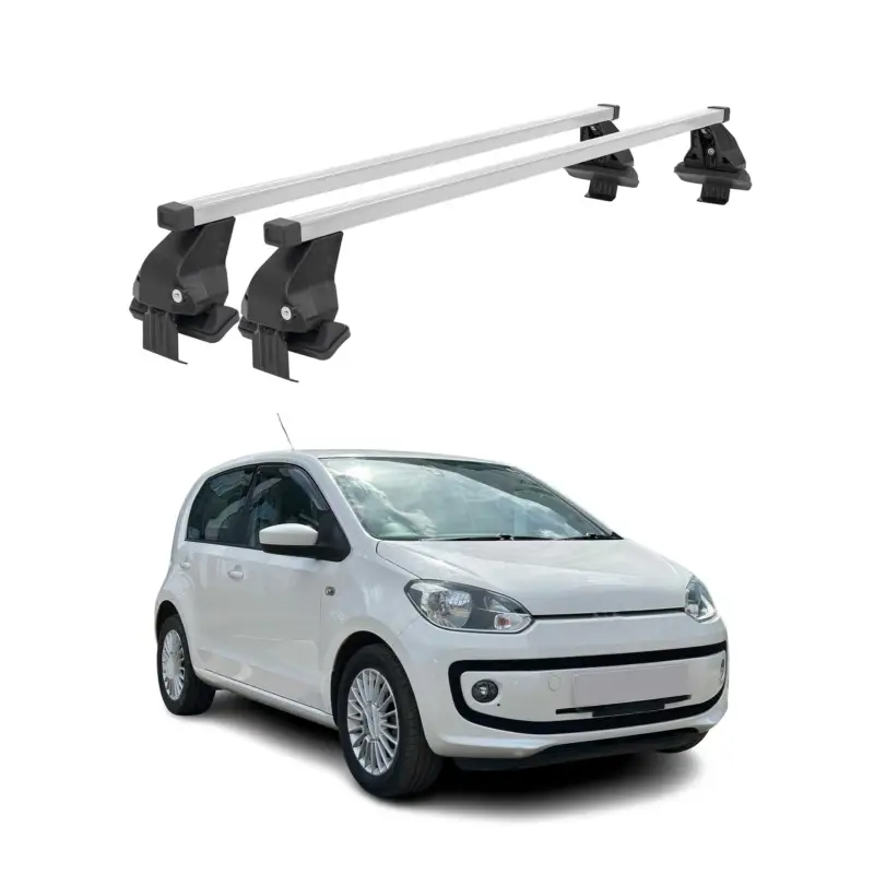 Angebot Menabo Dachträger Grundtäger für VW Up 2011-2016 Pre-FL 50kg Stahl Silber 2 tlg