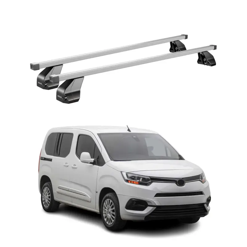 Expressversand Menabo Dachträger Grundtäger für Toyota Proace City 2019-2026 75kg Stahl Grau 2x