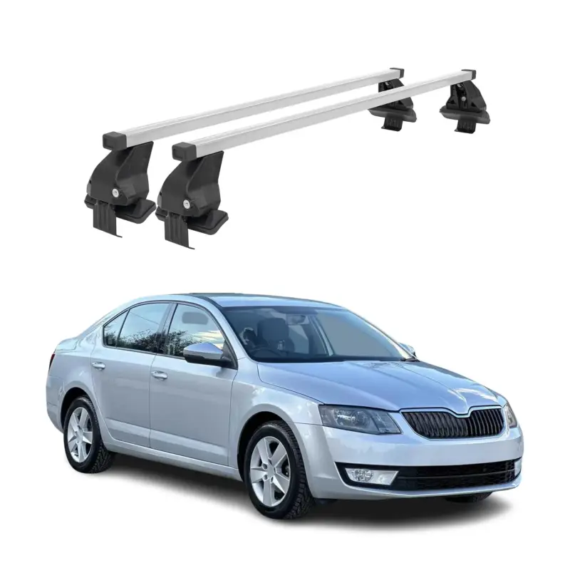 Beliebt Menabo Dachträger für Skoda Octavia mk3 2013-2017 Pre-FL 50kg Stahl Silber 2x