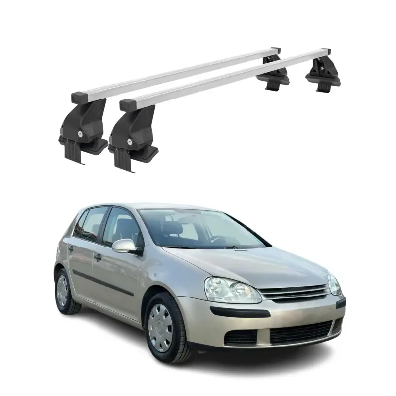 Neue Kollektion Menabo Dachträger Grundtäger für VW Golf 2003-2008 5tür 50kg Stahl Silber 2 tlg