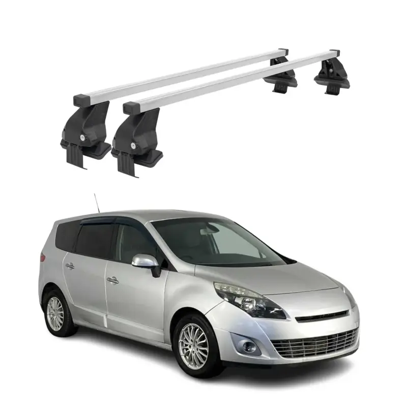 Menabo Dachträger für Renault Grand Scenic mk3 2009-2013 Pre-FL 50kg Silber 2x Markenware
