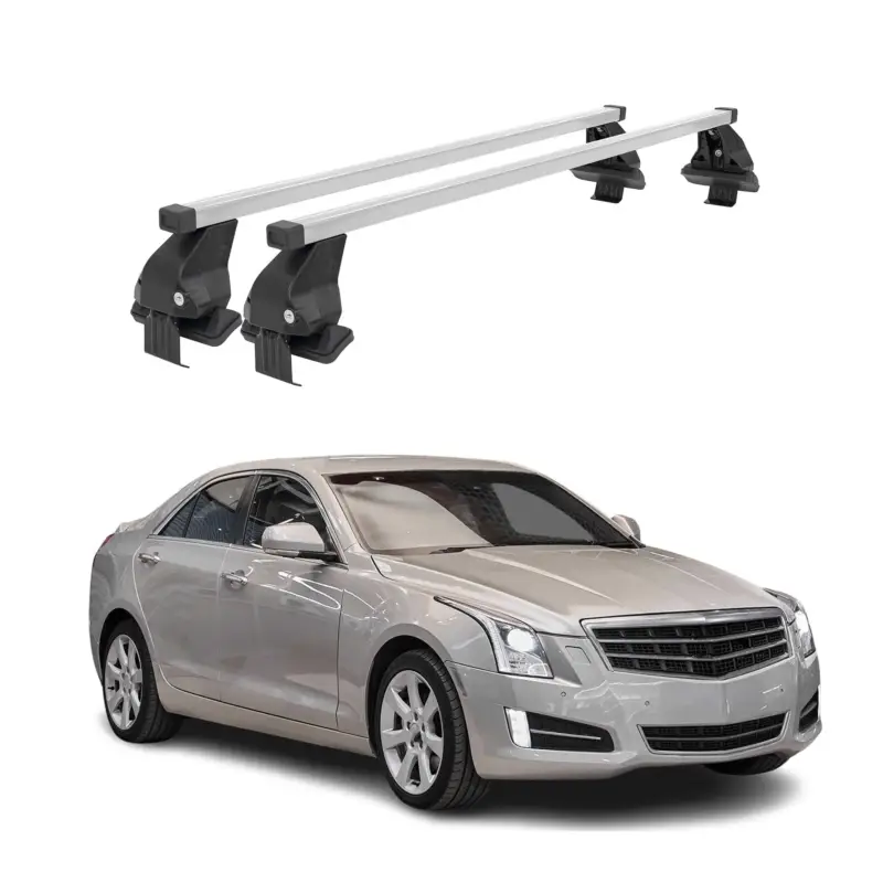 Menabo Dachträger Grundtäger für Cadillac ATS 2013-2019 50kg Stahl Silber 2 tlg Sofort Bestellen