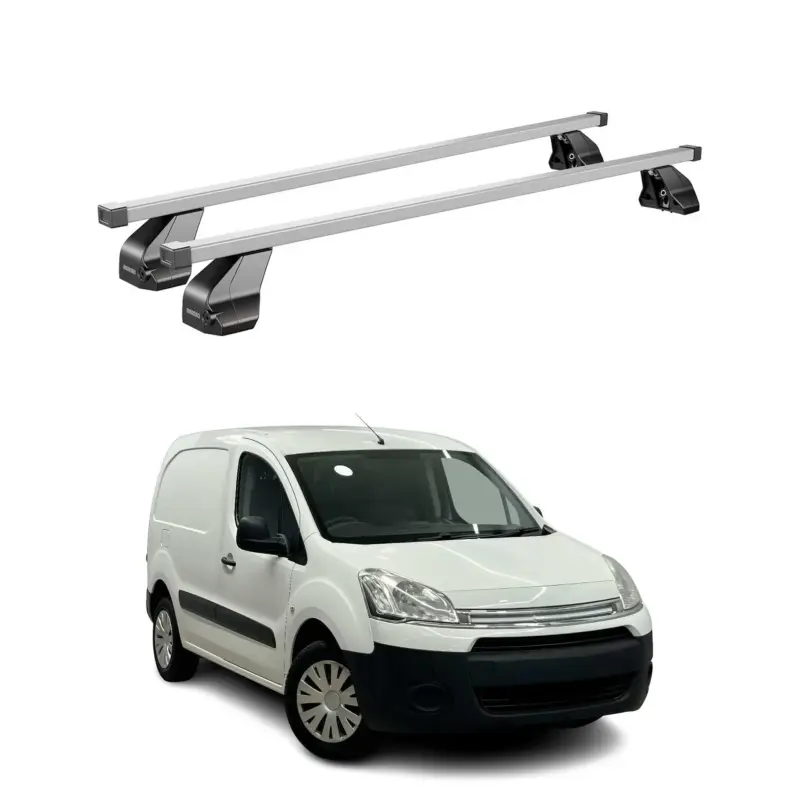 Menabo Dachträger Grundtäger für Citroen Berlingo 2008-2018 75kg Stahl Silber 2x Saisonangebot