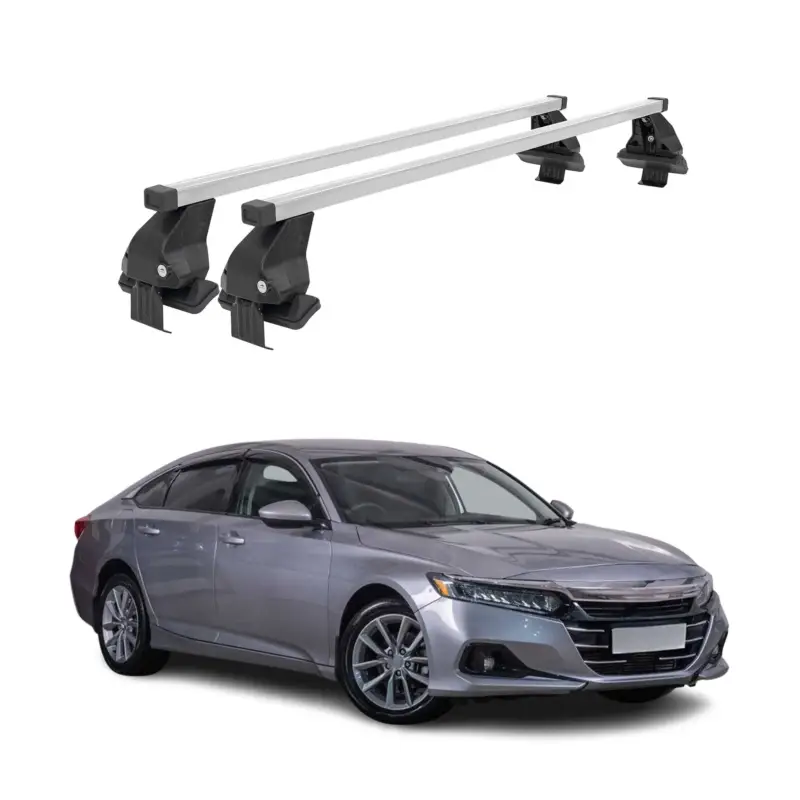 Menabo Dachträger Grundtäger für Honda Accord Limo 2019-2022 50kg Stahl Grau 2x Beliebt