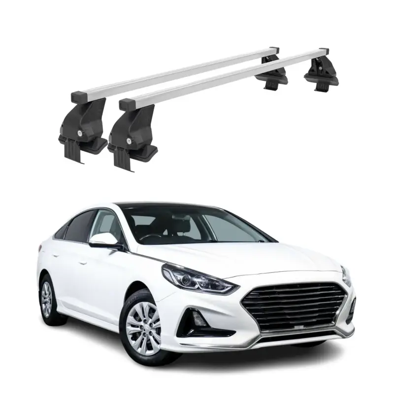 Menabo Dachträger Grundtäger für Hyundai Sonata mk7 2014-2019 50kg Stahl Grau 2x Sofort Bestellen