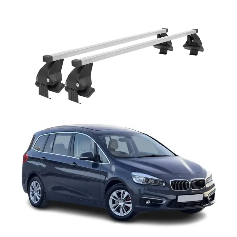 Menabo Dachträger Grundtäger für BMW 2 Gran Tourer F46 2014-2024 50kg Silber 2x Solange Der Vorrat Reicht