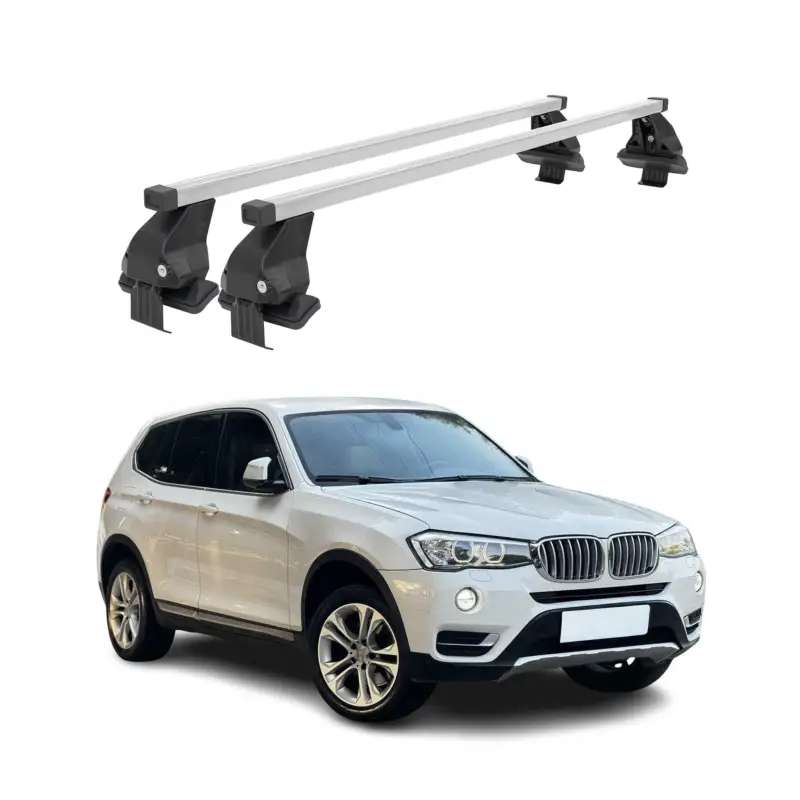 Menabo Dachträger Grundtäger für BMW X3 F25 2010-2017 50kg Stahl Silber 2 tlg Kracherpreis