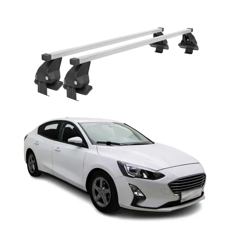 Menabo Dachträger Grundtäger für Ford Focus 2018-2025 50kg Stahl Silber 2 tlg Meistverkauft