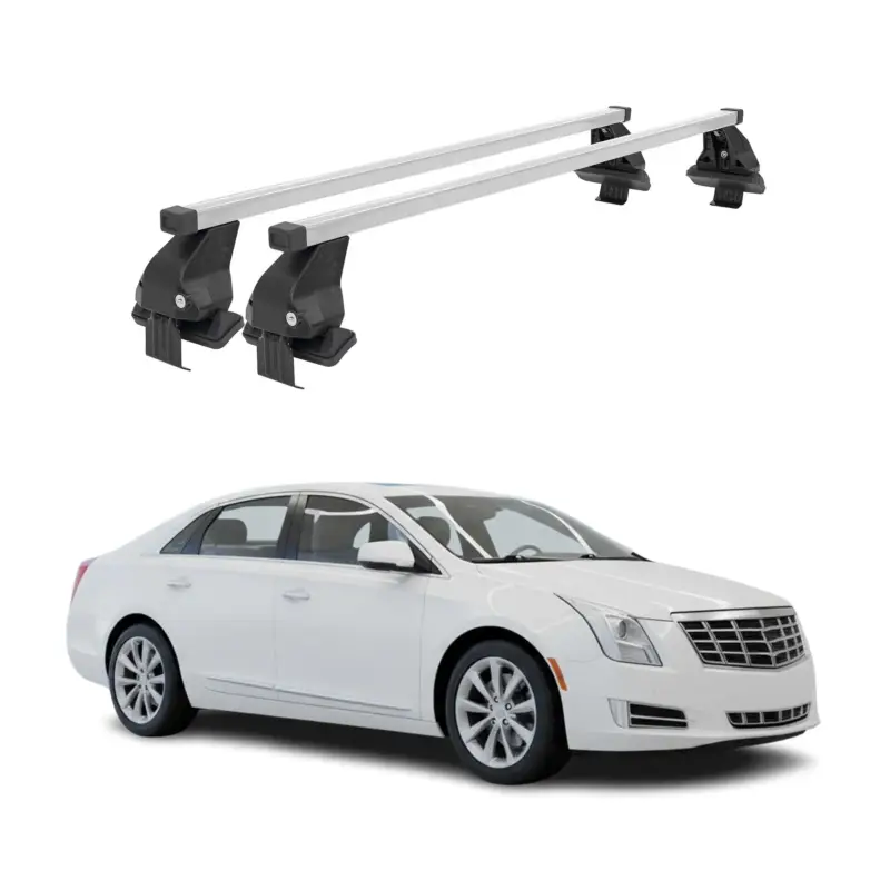 Neue Ware Menabo Dachträger Grundtäger für Cadillac XT4 2013-2019 50kg Stahl Silber 2 tlg