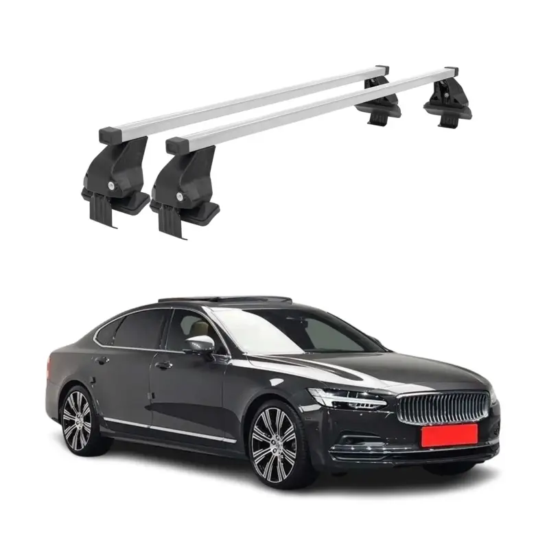 Top-Angebot Menabo Dachträger Grundtäger für Volvo S90 2017-2025 50kg Stahl Silber 2 tlg