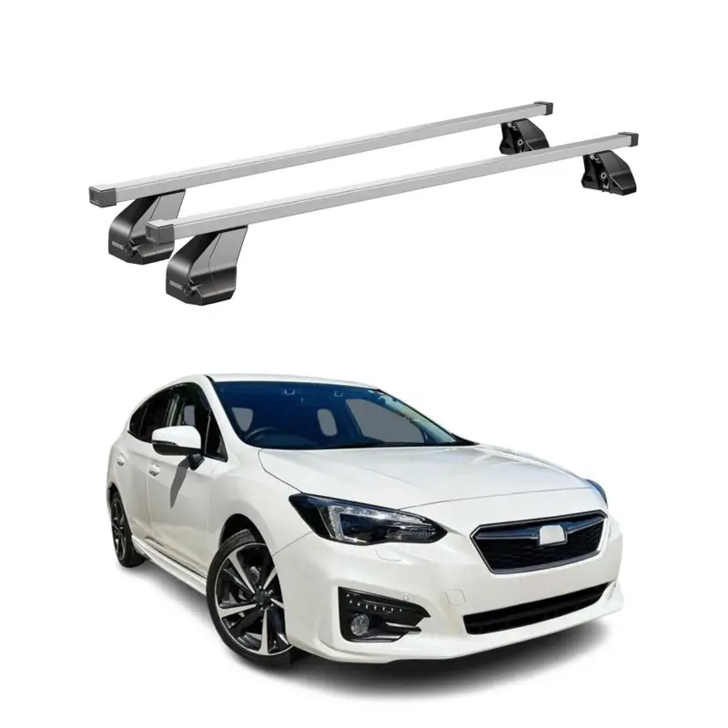 Menabo Dachträger für Subaru Impreza mk5 Stufenheck 2016-2023 75kg Stahl Grau 2x Sichere Zahlung