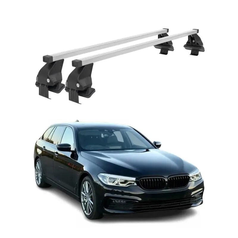 Neu Im Sortiment Menabo Dachträger Grundtäger für BMW 5er Touring G31 2017-2023 50kg Stahl Silber