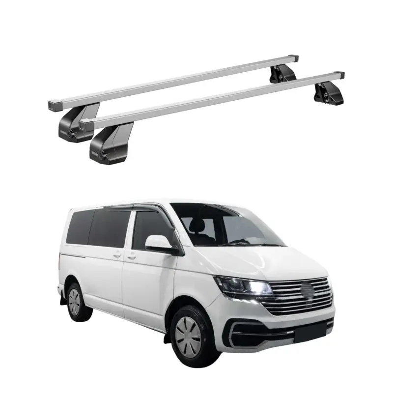 Menabo Dachträger für VW T5 T6 Transporter Multivan Caravelle 2003-24 Stahl Grau Markenware