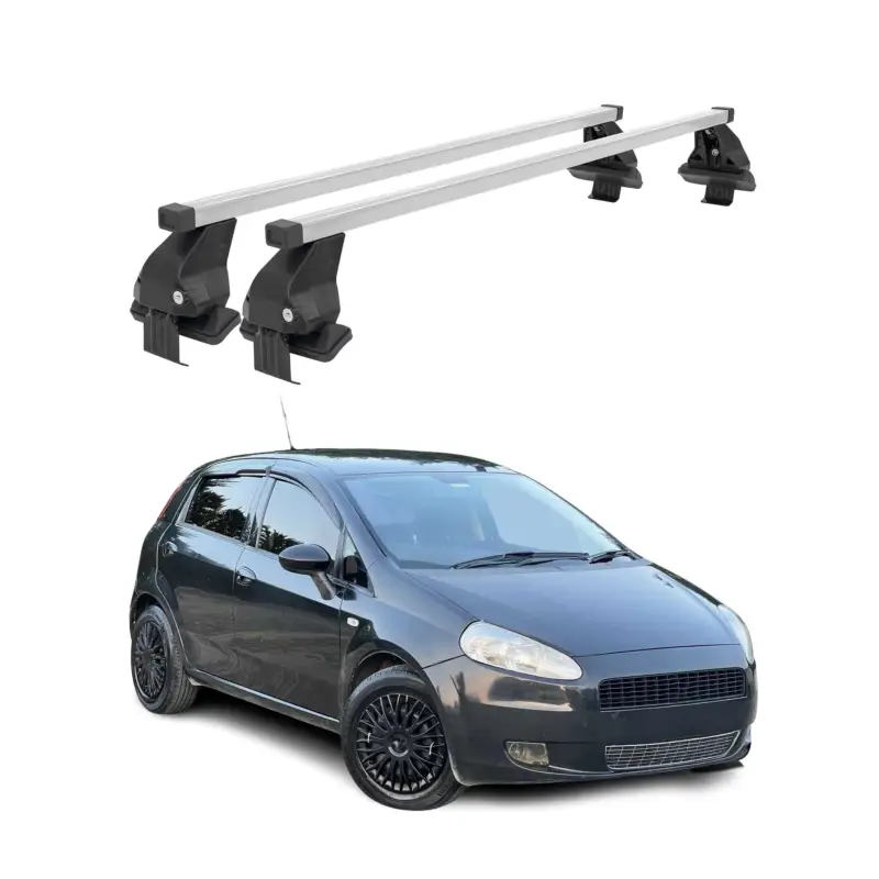 Direkt Vom Hersteller Menabo Dachträger Grundtäger für Fiat Punto Classic 2008-2012 50kg Stahl Grau 2x