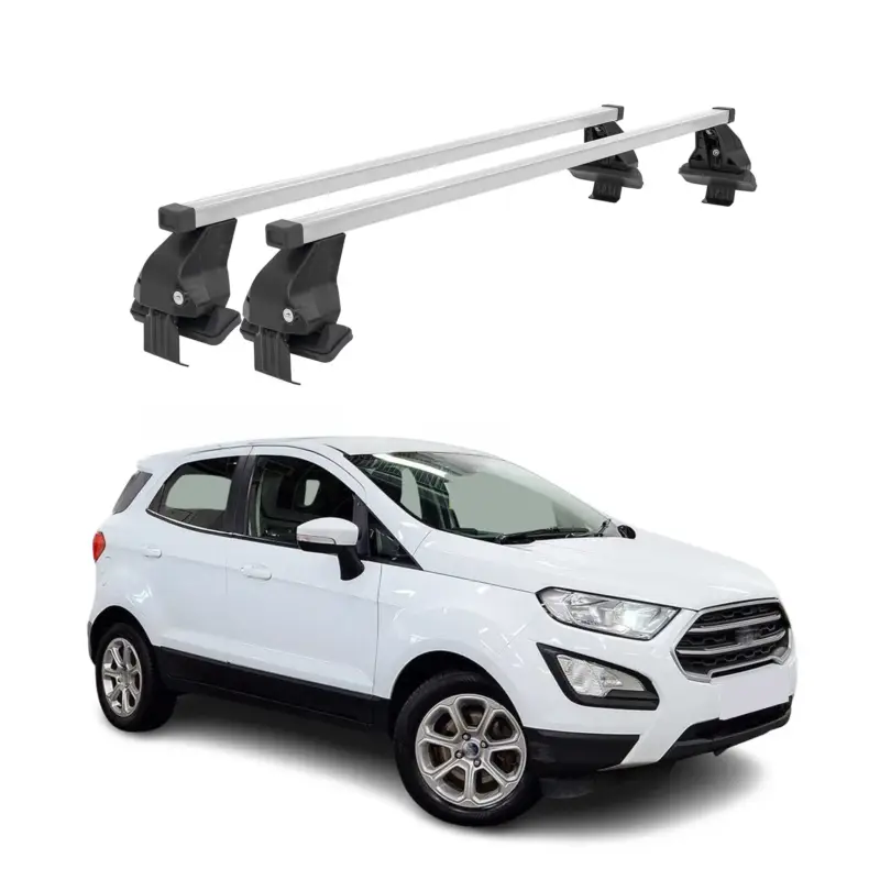 Preiswert Menabo Dachträger Grundtäger für Ford Ecosport 2017-2023 FL 50kg Stahl Silber 2x