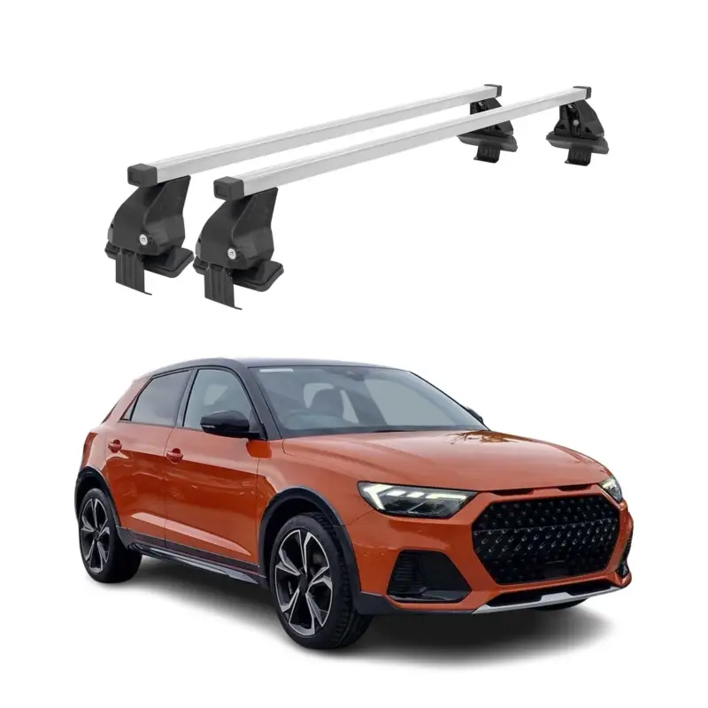 Neue Kollektion Menabo Dachträger für Audi A1 City Carver Allstreet 2019-2026 50kg Stahl Grau 2x