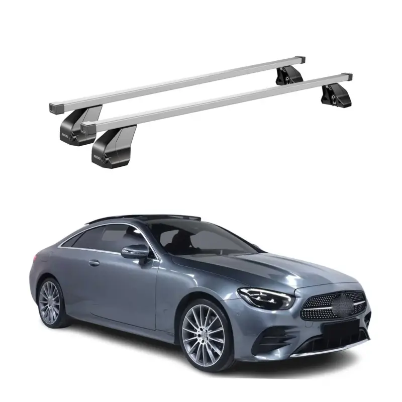 Menabo Dachträger für Mercedes E Klasse C238 Coupe 2017-2023 75kg Stahl Grau 2x Billig