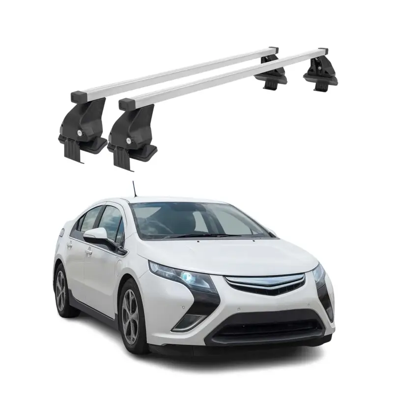 Kracherpreis Menabo Dachträger Grundtäger für Opel Ampera 2011-2015 50kg Stahl Silber 2 tlg