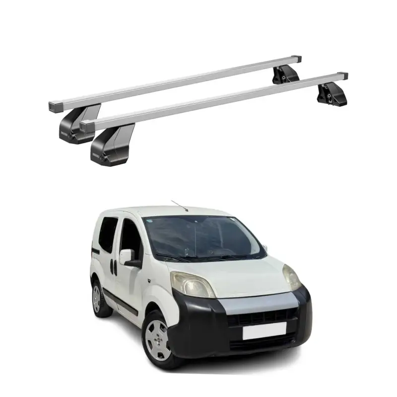 Bestseller Menabo Dachträger Grundtäger für Fiat Fiorino 2007-2016 75kg Stahl Silber 2 tlg