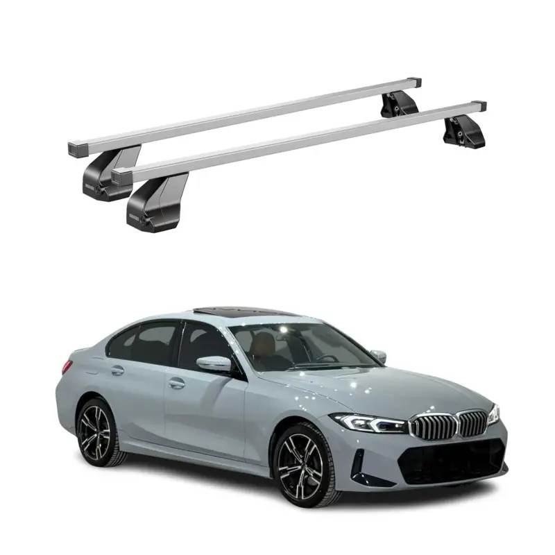 Menabo Dachträger für BMW 3er G20 2019-2026 / G80 Limo 2021-2026 75kg Silber 2x Neuheit