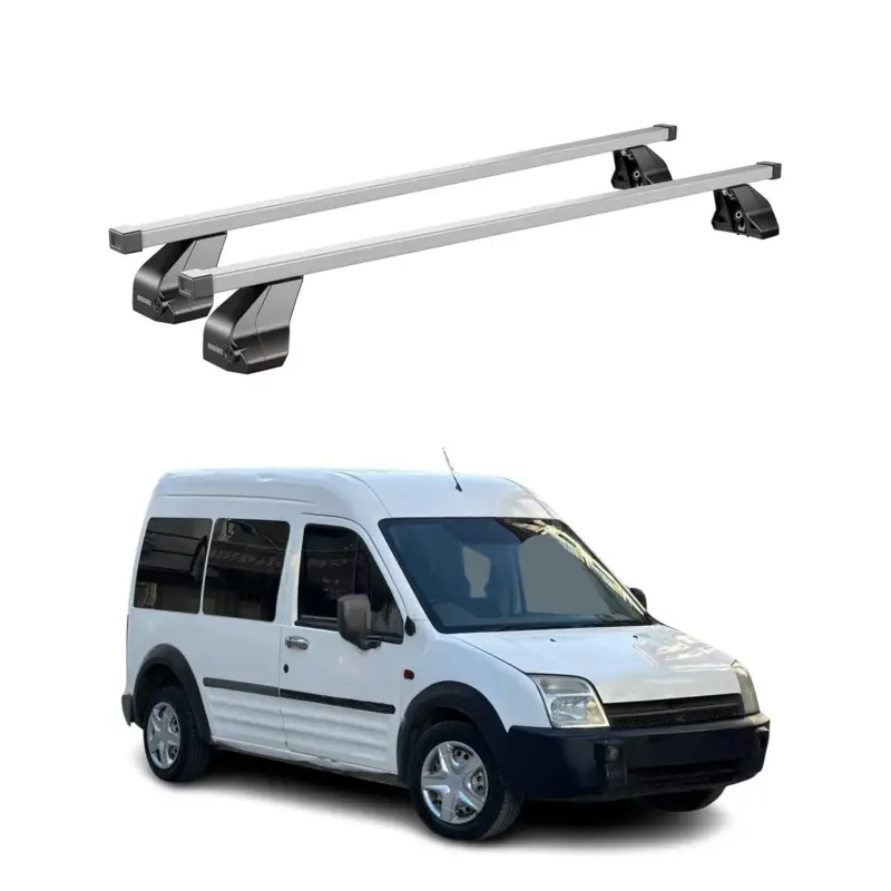 Menabo Dachträger Grundtäger für Ford Connect Transit 2002-2013 75kg Silber 2x Direkt Vom Hersteller
