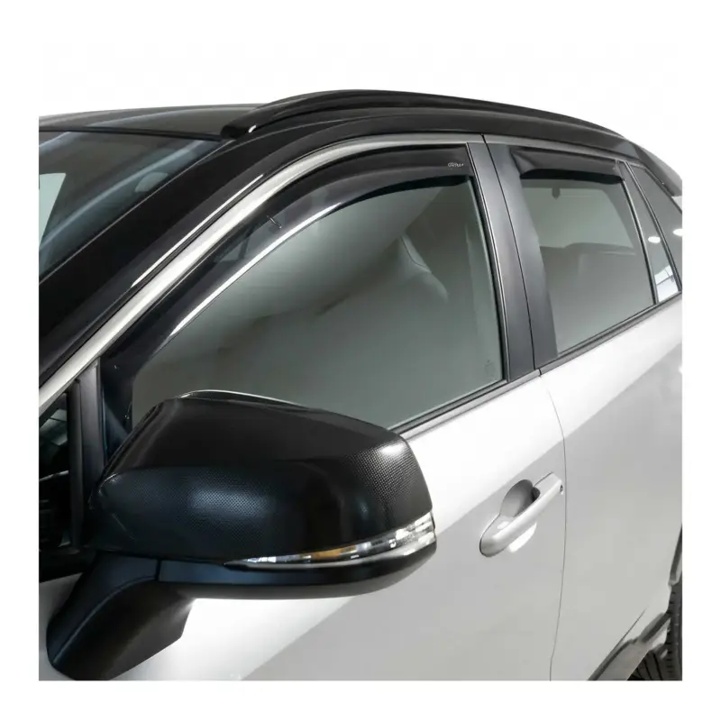 Windabweiser Regenabweiser für Toyota RAV4 2019-2025 Dunkel Acryl 4tlg Highlight