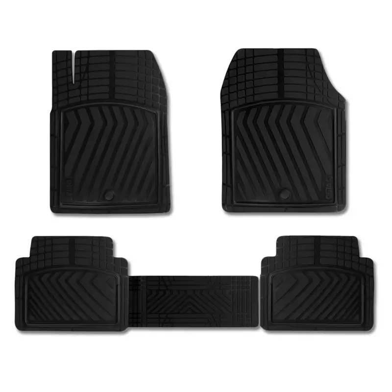 Super-Preis Fußmatten Gummimatten 3D Antirutsch für Smart Forfour Gummi TPE Schwarz 4tlg
