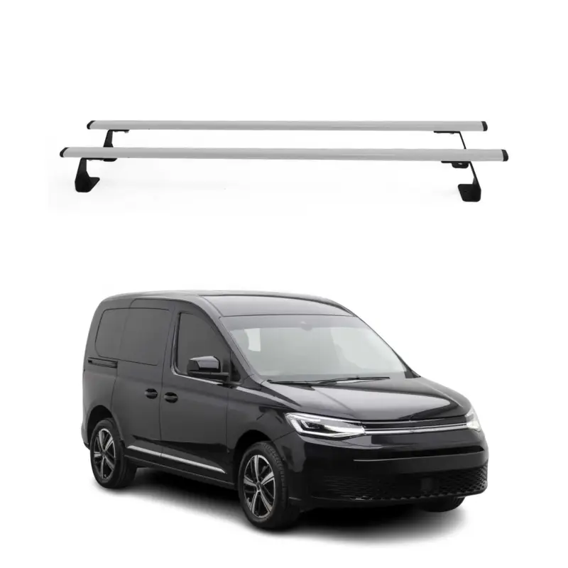 Wochenendangebot Dachträger Grundtäger für VW Caddy 2020-2026 75kg Stahl Silber 2 tlg