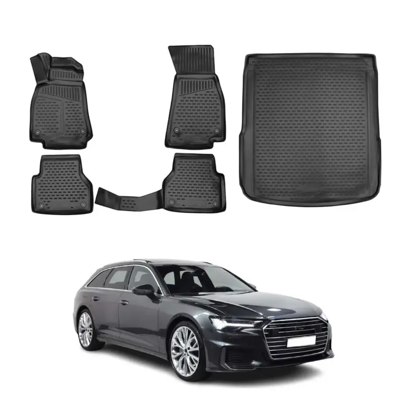 Sonderaktion Fußmatten & Kofferraumwanne Set für Audi A6 C8 Avant Allroad 2018-2025 TPE