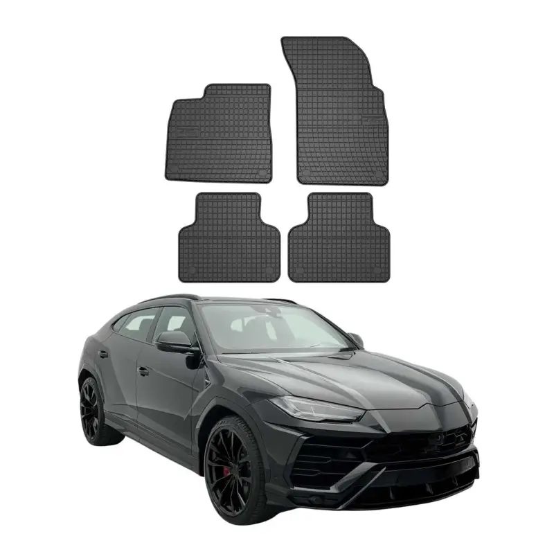OMAC Gummi Fußmatten für Lamborghini Urus 2018-2026 Automatten Gummi Schwarz 4x Billig