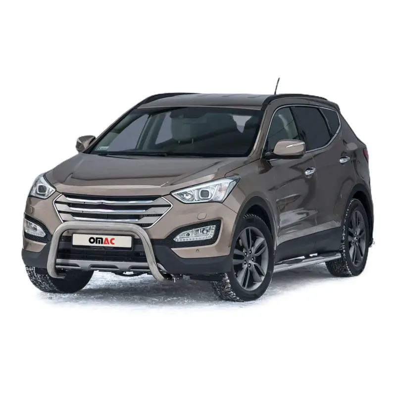 Markenprodukt Frontbügel Frontschutzbügel für Hyundai Santa Fe 2012-2018 mit ABE Silber