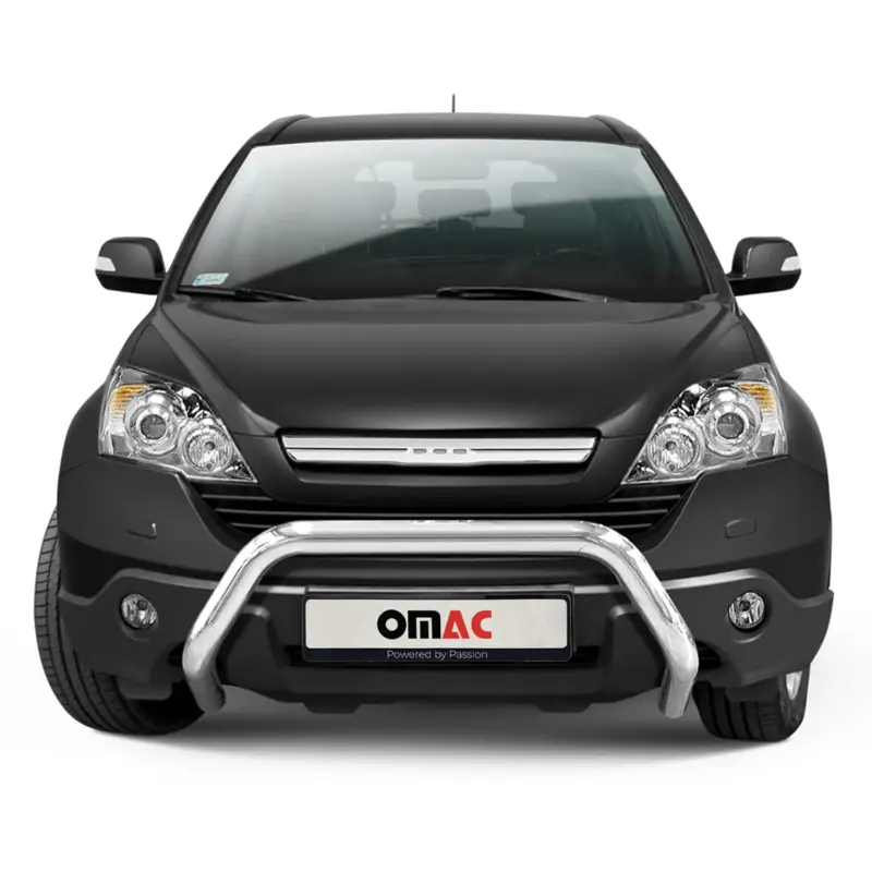 Frontbügel Frontschutzbügel für Honda CR-V 2006-2009 mit ABE Stahl Silber Solange Der Vorrat Reicht