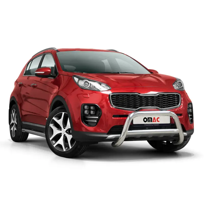 Frontbügel Frontschutzbügel für Kia Sportage 2015-2021 mit ABE Stahl Silber Neu Im Sortiment