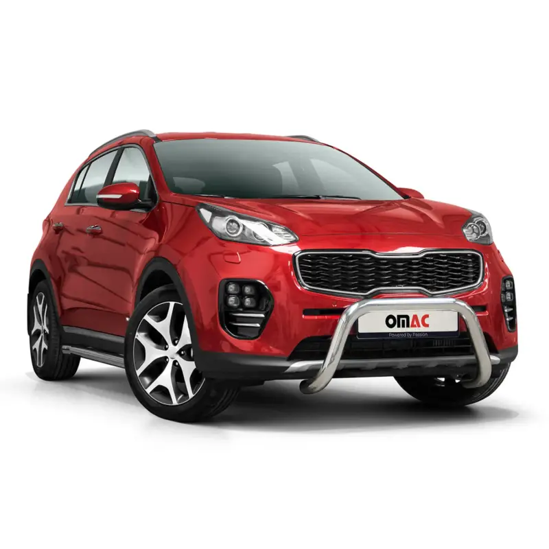 Preisknaller Frontbügel Frontschutzbügel für Kia Sportage 2015-2018 mit ABE Silber Rammschutz