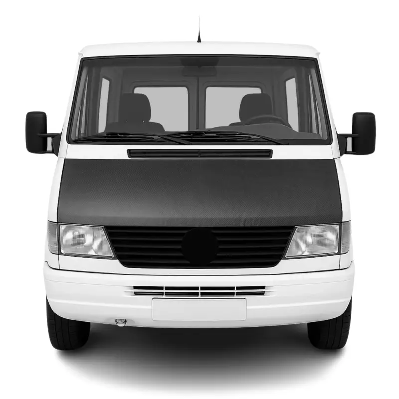 Zertifiziert Steinschlagschutz Haubenbra für Mercedes Sprinter W901 2001-2006 Carbon Optik