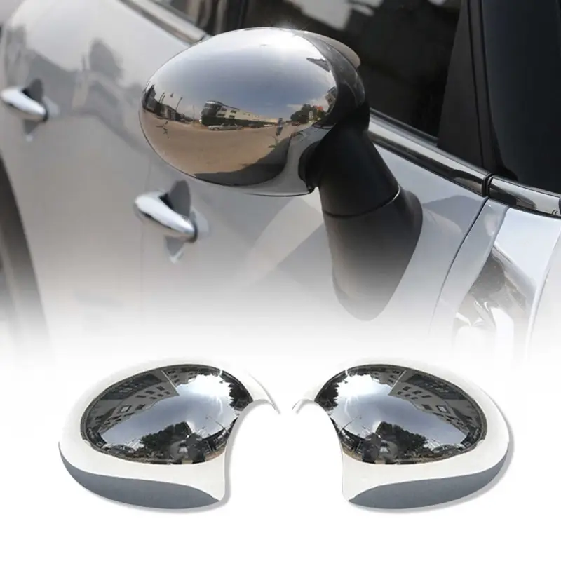 Abverkauf Spiegelkappen Spiegelabdeckung für Mini Cooper R56 2006-2014 Edelstahl Chrom