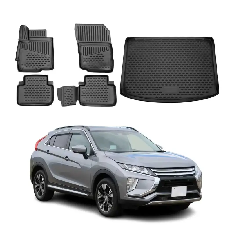 Bestseller Fußmatten & Kofferraumwanne Set für Mitsubishi Eclipse Cross 2018-2026 TPE