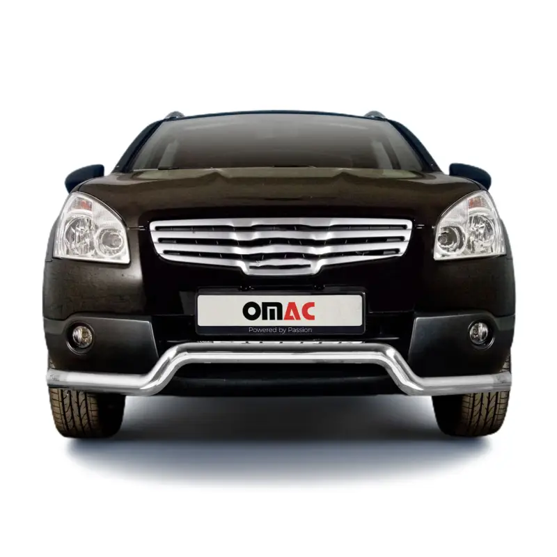 Frontbügel Frontschutzbügel für Nissan Qashqai +2 2007-2010Stahl ABE Silber Neu Im Sortiment