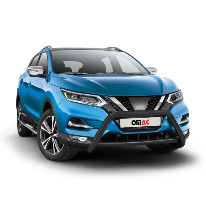 Frontbügel Frontschutzbügel für Nissan Qashqai 2017-2021 mit ABE Stahl Schwarz Nur Heute
