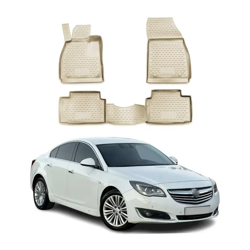 Preis Gesenkt OMAC Gummimatten Fußmatten für Opel Insignia 2008-2017 TPE Automatten Beige 4x