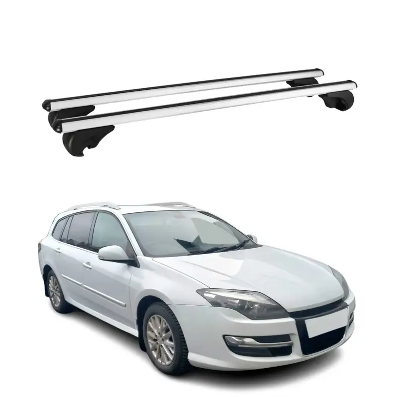 Sonderaktion Dachträger Grundtäger für Renault Laguna Grandtour 2007-2015 75kg Alu Silber 2x