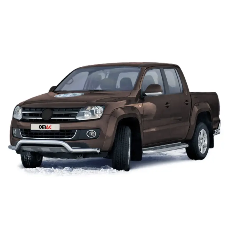 Frontbügel Frontschutzbügel Schutz für VW Amarok 2009-2016 mit ABE Stahl Silber Echt
