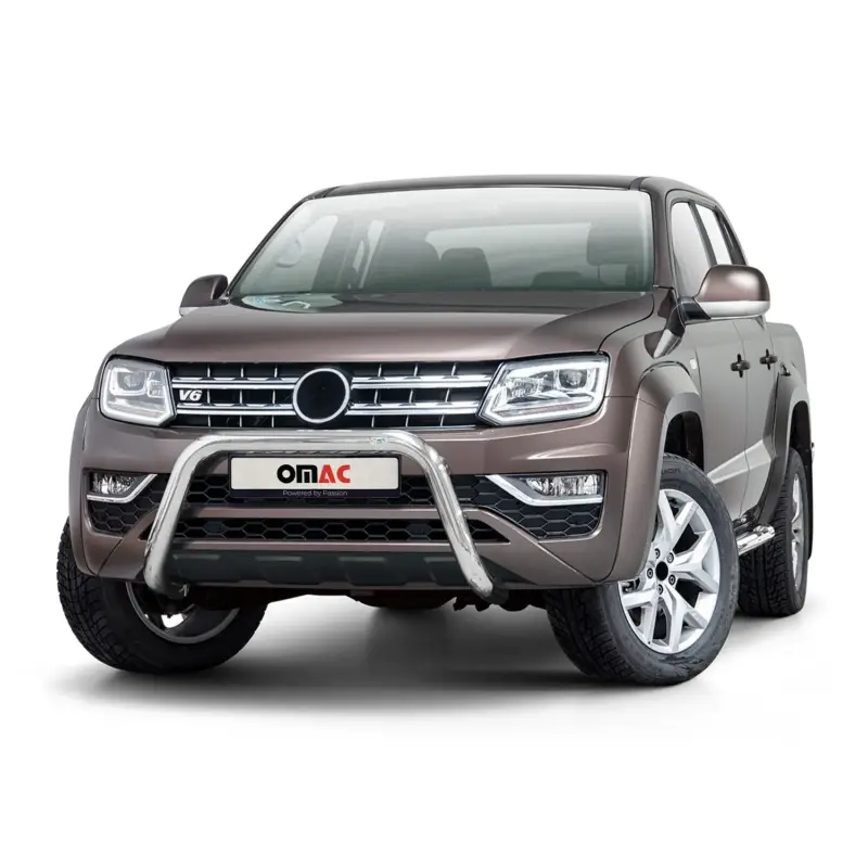 Saisonangebot Stahl Frontbügel Frontschutzbügel für VW Amarok 2016-2021 mit ABE Silber